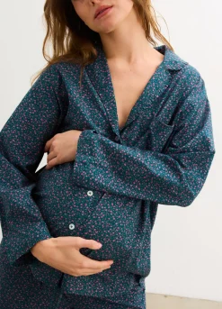 The Ruffle PJ Buttondown Top