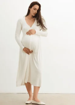 The Softest Rib Nursing Dress